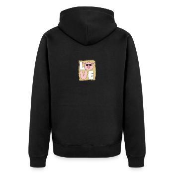Cochon - Veste à capuche bio Premium Unisexe - noir - Dos - Nico (187cm)