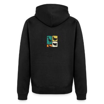 Canards - Veste à capuche bio Premium Unisexe - noir - Dos - Nico (187cm)