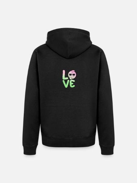 Turkey - Unisex Premium Organic Zip Hoodie - black