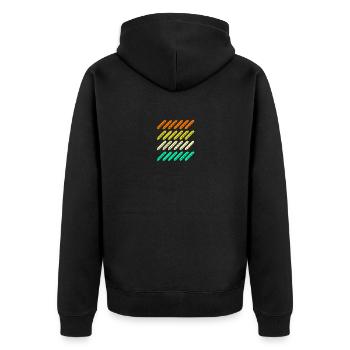 Harmonica Harmonica - Unisex Premium Organic Zip Hoodie - black - Back - Nico (187cm)