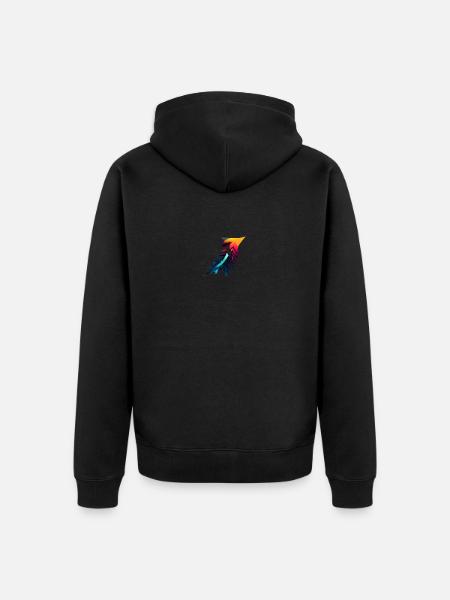 Spring 1 - Unisex Premium Organic Zip Hoodie - black