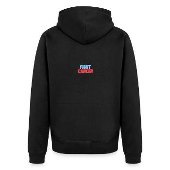 FIGHT CANCER - Veste à capuche bio Premium Unisexe - noir - Dos - Nico (187cm)