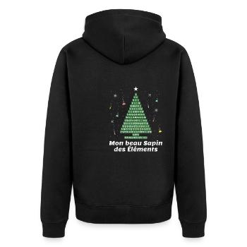 MON BEAU SAPIN DES ELEMENTS - Veste à capuche bio Premium Unisexe - noir - Dos - Nico (187cm)