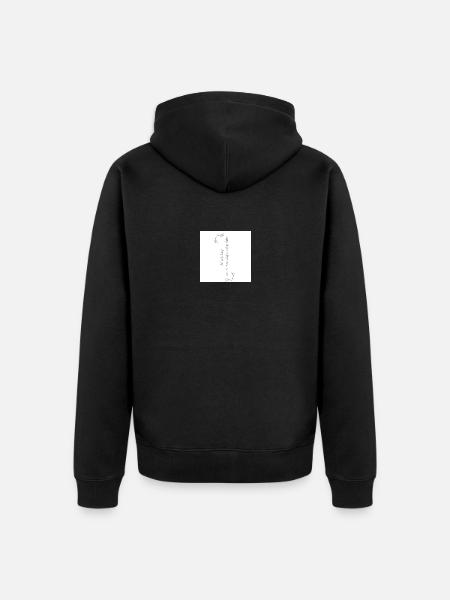 Kopf verdreht - Unisex Premium Bio Zip Hoodie - Schwarz