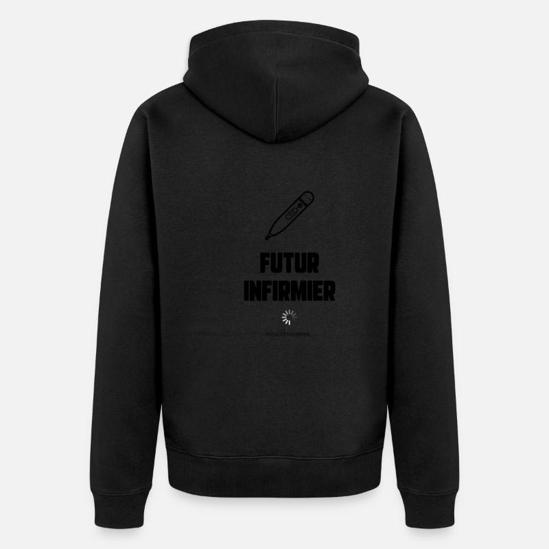 Futur infirmier - Veste à capuche bio Premium Unisexe - noir