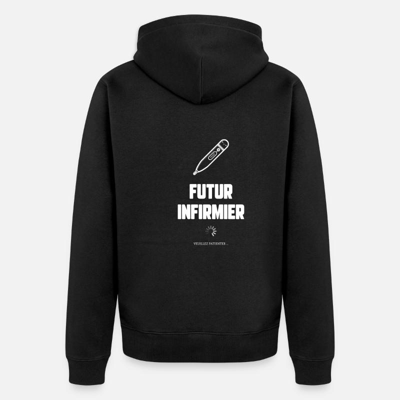 Futur infirmier - Veste à capuche bio Premium Unisexe - noir