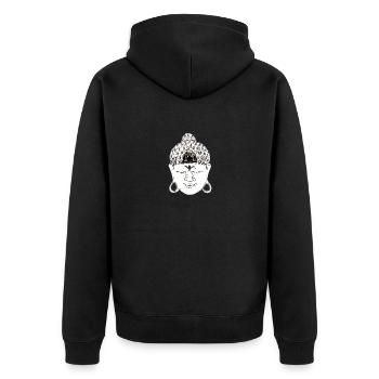 Bouddha - Veste à capuche bio Premium Unisexe - noir - Dos - Nico (187cm)
