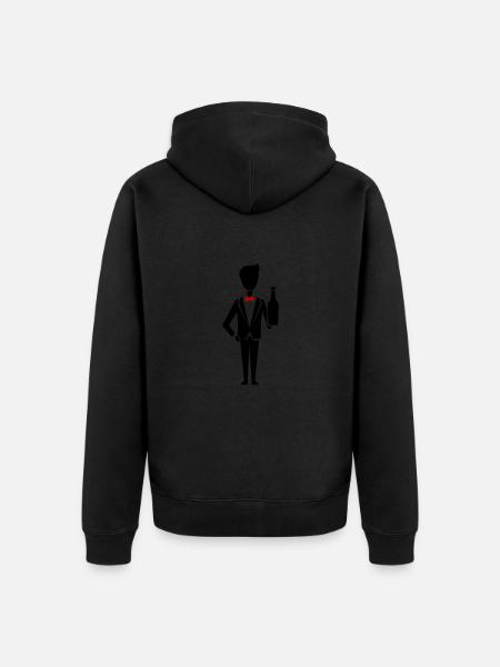 Groom Wedding Team - Unisex Premium Organic Zip Hoodie - black