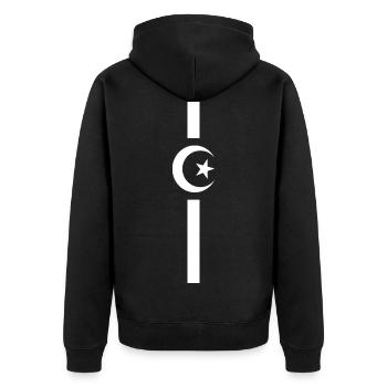 Algérie - Veste à capuche bio Premium Unisexe - noir - Dos - Nico (187cm)