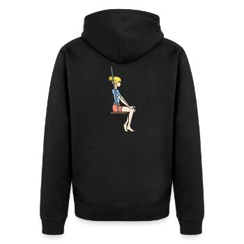 Physique Physicien Professeur de sciences Drôle de dicton - Veste à capuche bio Premium Unisexe - noir - Dos - Nico (187cm)