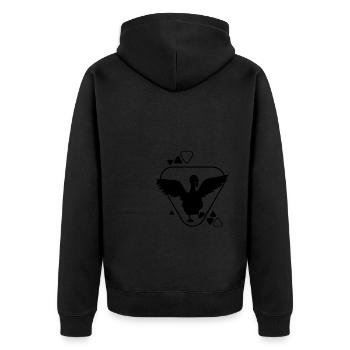 Cygne - Oiseau Nature Conservation Amoureux des animaux - Veste à capuche bio Premium Unisexe - noir - Dos - Nico (187cm)