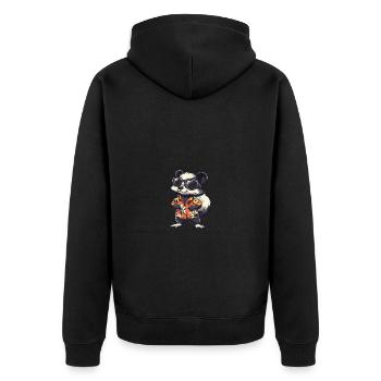 Skunk Comic Holiday - Veste à capuche bio Premium Unisexe - noir - Dos - Nico (187cm)