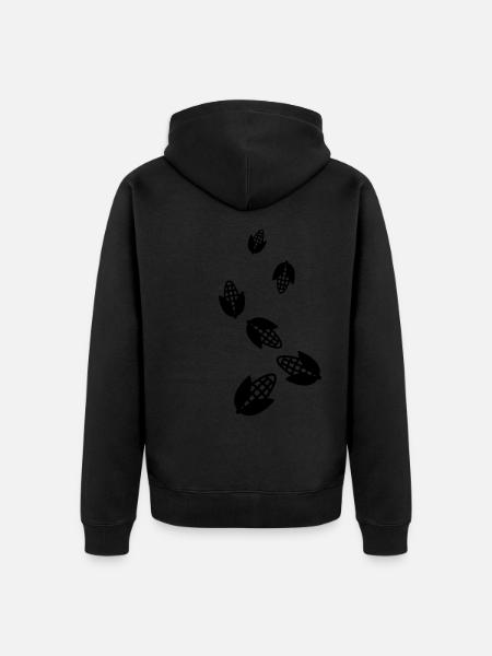 Symbole du maïs - Veste à capuche bio Premium Unisexe - noir