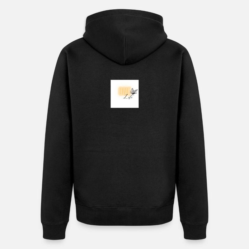 one life - Veste à capuche bio Premium Unisexe - noir