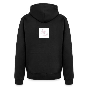 Birdie Squad - Unisex Premium Bio Zip Hoodie - Schwarz - Hinten - Nico (187cm)