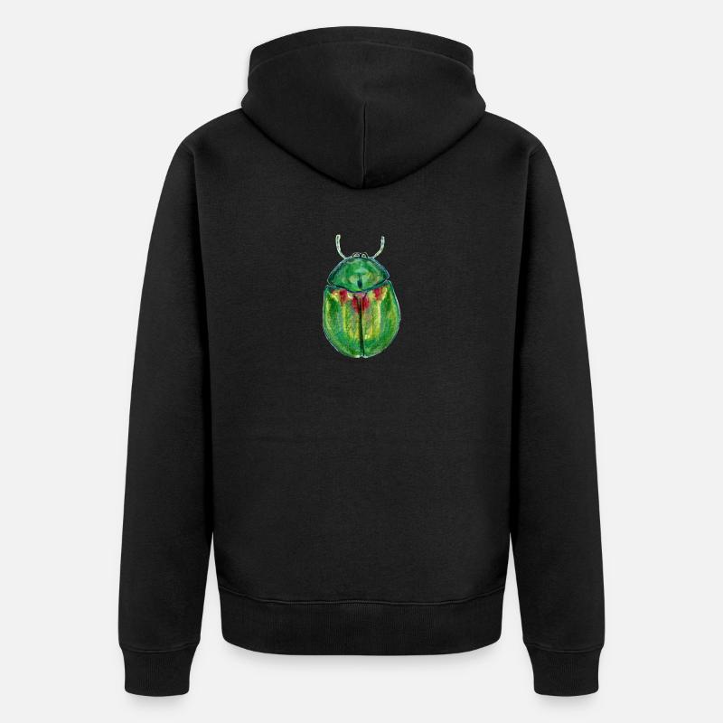 Coléoptère du mouton - Veste à capuche bio Premium Unisexe - noir