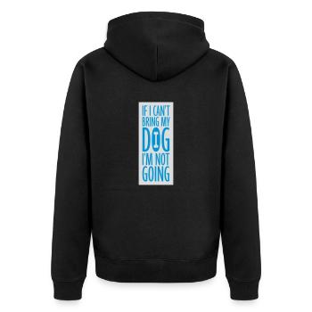 Citation Apportez mon chien - Veste à capuche bio Premium Unisexe - noir - Dos - Nico (187cm)