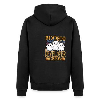 Développeur de logiciels Développeur Informaticien Codeur - Veste à capuche bio Premium Unisexe - noir - Dos - Nico (187cm)