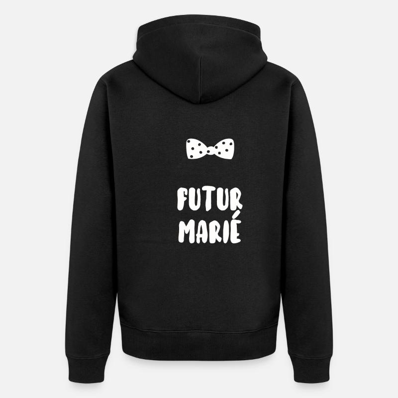 Futur marié - Veste à capuche bio Premium Unisexe - noir