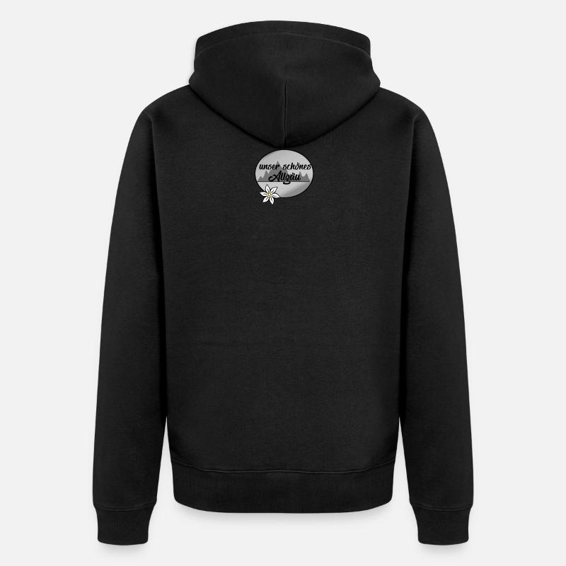 USA - Notre beau design Allgäu - Veste à capuche bio Premium Unisexe - noir