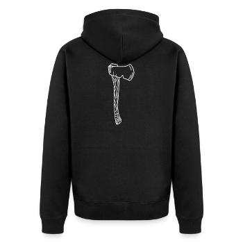 Axt bois bois - Veste à capuche bio Premium Unisexe - noir - Dos - Nico (187cm)
