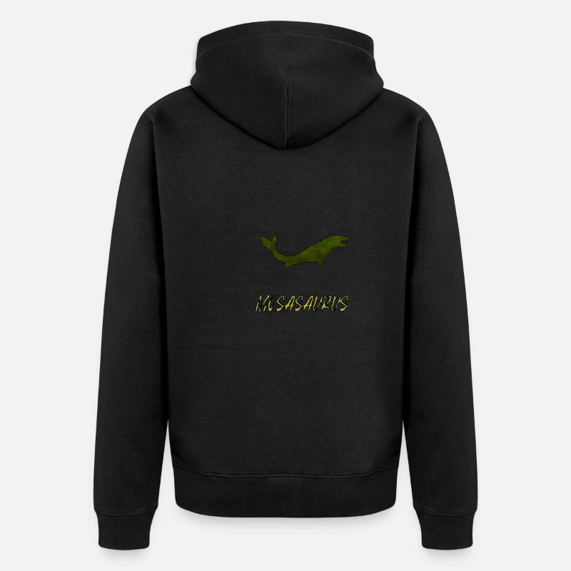 Mosasaurus - Unisex Premium Bio Zip Hoodie - Schwarz