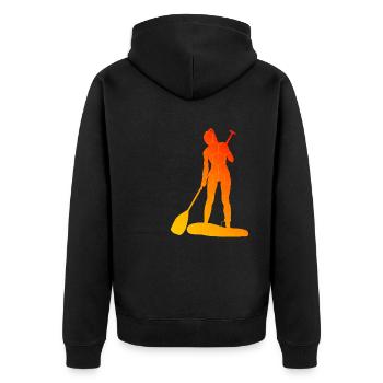 Standup Paddle Standup Paddle Hommes Femmes - Veste à capuche bio Premium Unisexe - noir - Dos - Nico (187cm)