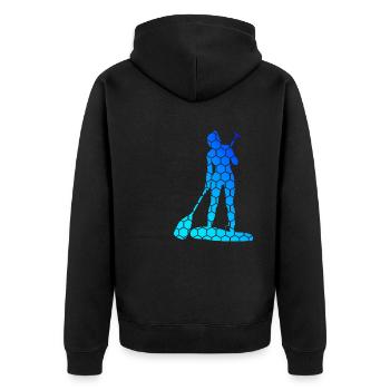 Stand up Paddle Board Pour Hommes Standup Paddle - Veste à capuche bio Premium Unisexe - noir - Dos - Nico (187cm)