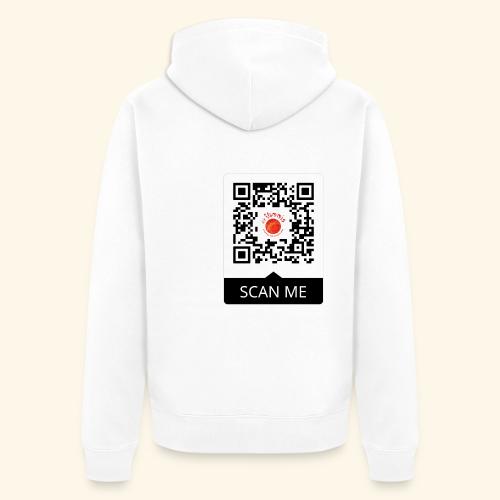 QR Code - Wer das liest ist doof - Unisex Premium Bio Zip Hoodie