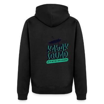 Kayak Squad Canoë Canoë-kayak en eau vive - Veste à capuche bio Premium Unisexe - noir - Dos - Nico (187cm)
