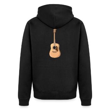 Guitare - Veste à capuche bio Premium Unisexe - noir - Dos - Nico (187cm)