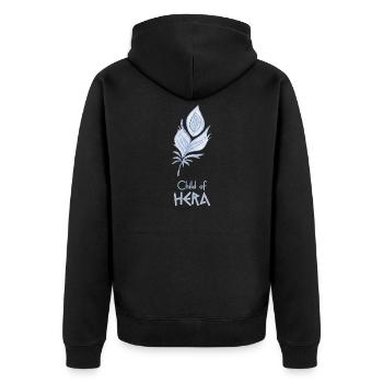 Child of Hera – Percy Jackson inspired design - Unisex Premium Organic Zip Hoodie - black - Back - Nico (187cm)