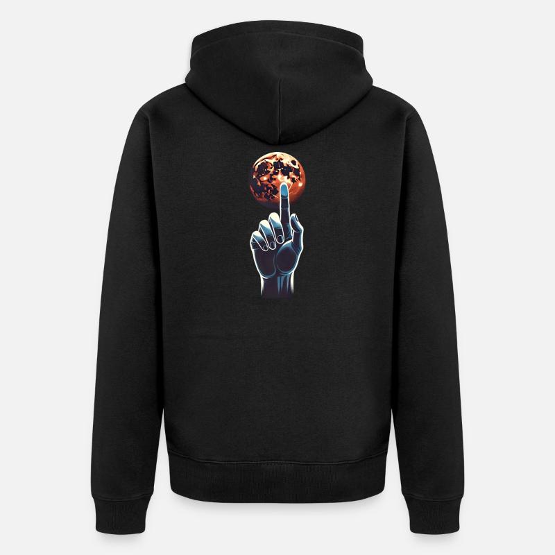 Mission vers Mars - Veste à capuche bio Premium Unisexe - noir
