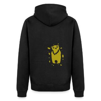Ours - Panda Forêt Nature Liberté Sauvage - Veste à capuche bio Premium Unisexe - noir - Dos - Nico (187cm)