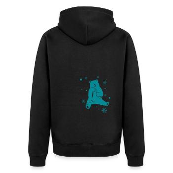 Ours - Panda Forêt Nature Liberté Sauvage - Veste à capuche bio Premium Unisexe - noir - Dos - Nico (187cm)
