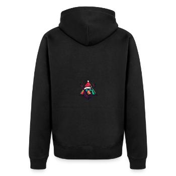 Orignal Noël Cool - Veste à capuche bio Premium Unisexe - noir - Dos - Nico (187cm)