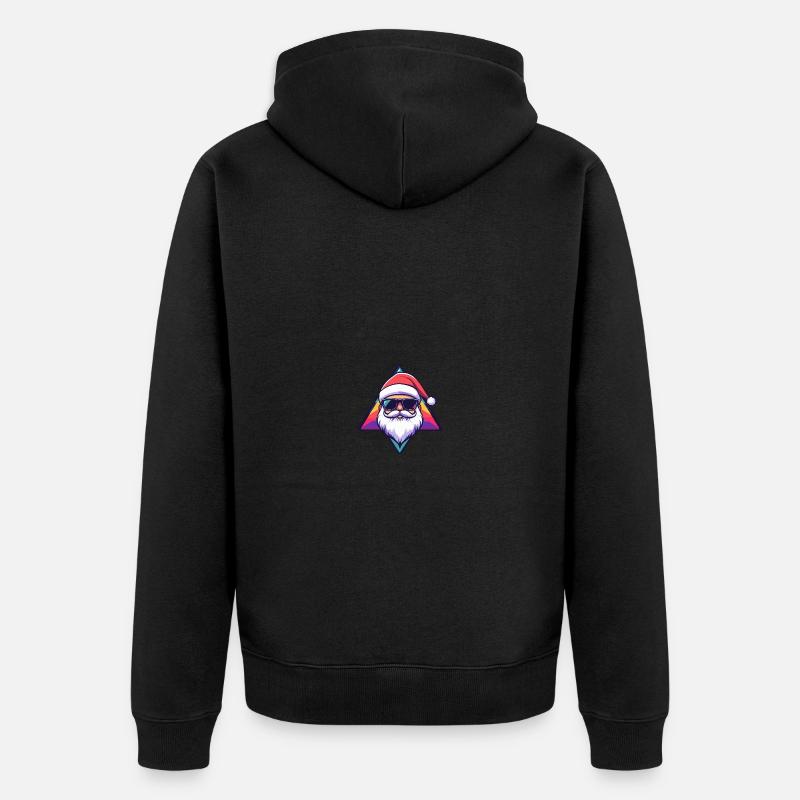 Père Noël Noël cool - Veste à capuche bio Premium Unisexe - noir
