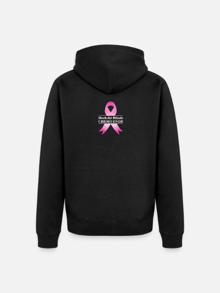 Chemo Krebstherapie Krebs Geschenk - Unisex Premium Bio Zip Hoodie - Schwarz