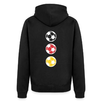 Football Allemagne Sports de balle - Veste à capuche bio Premium Unisexe - noir - Dos - Nico (187cm)