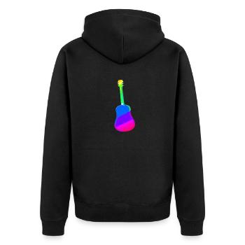 Guitare | | d’instruments de musique Volume | Musicien - Veste à capuche bio Premium Unisexe - noir - Dos - Nico (187cm)