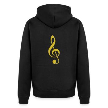 Conception unique de t-shirt clef - Veste à capuche bio Premium Unisexe - noir - Dos - Nico (187cm)
