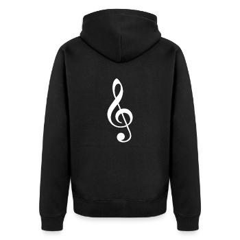 Conception unique de t-shirt clef - Veste à capuche bio Premium Unisexe - noir - Dos - Nico (187cm)