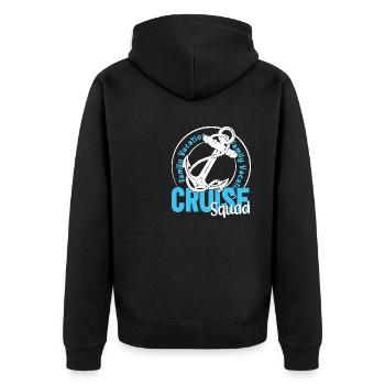 Family Cruise - Unisex Premium Organic Zip Hoodie - black - Back - Nico (187cm)
