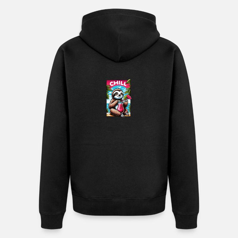 Froid - Veste à capuche bio Premium Unisexe - noir