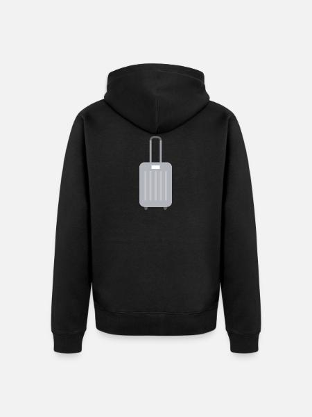 Valise Bagages - Veste à capuche bio Premium Unisexe - noir