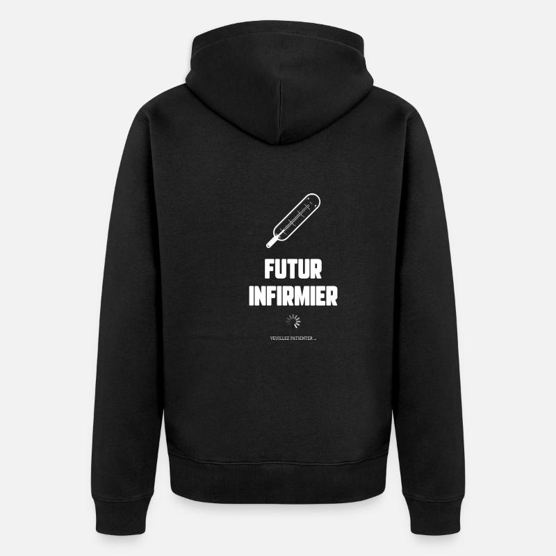Futur infirmier - Veste à capuche bio Premium Unisexe - noir