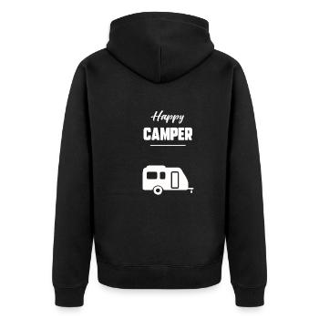 Happy camper - Veste à capuche bio Premium Unisexe - noir - Dos - Nico (187cm)