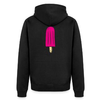 popsicles rose - Veste à capuche bio Premium Unisexe - noir - Dos - Nico (187cm)