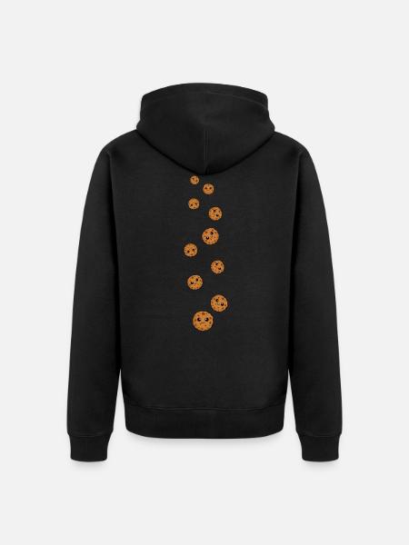 Cookies Comic - Unisex Premium Organic Zip Hoodie - black