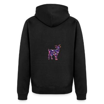Chèvres - Veste à capuche bio Premium Unisexe - noir - Dos - Nico (187cm)
